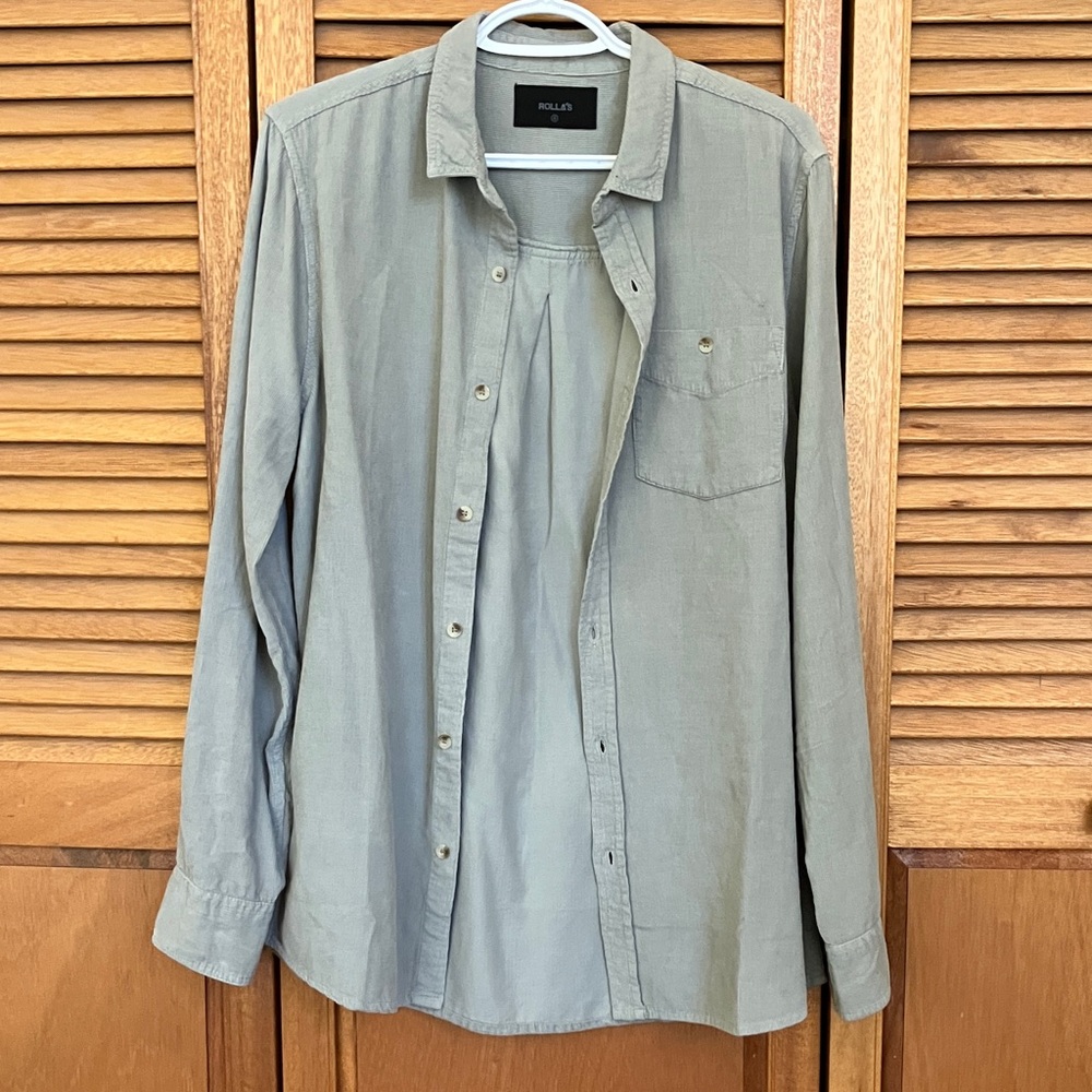 100% Cotton Rolla’s Button Up Shirt NWOT